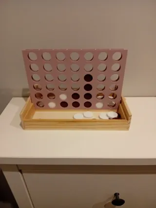 Juego de mesa Connect 4 de madera