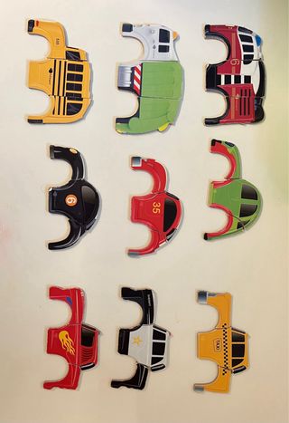 Juego Imanes Coches imaginarium