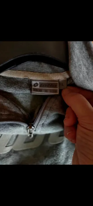 Felpa Lotto Grigia, Tg L