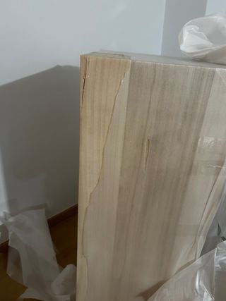 Aparador madera puertas ratán