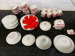 Vajilla inglesa antigua porcelana 38 piezas