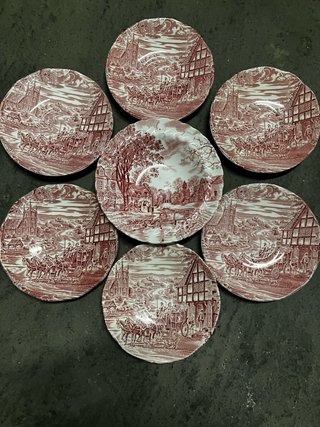Vajilla inglesa antigua porcelana 38 piezas