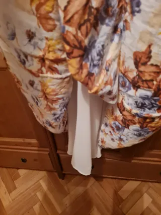 Vestido largo estampado floral