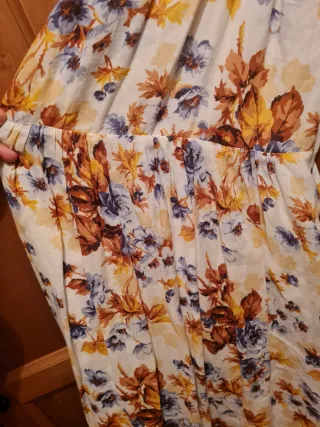 Vestido largo estampado floral