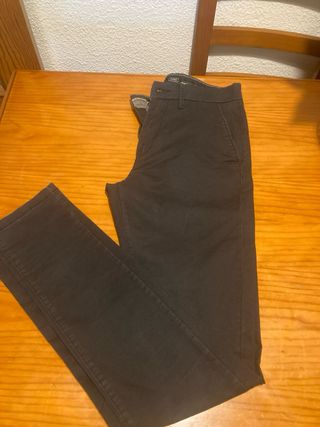 Pantalones Chinos Negros Talla M