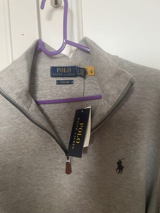 Jersey Polo Ralph Lauren Gris Talla S Nuevo