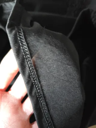 Vestido Zara negro lana talla S