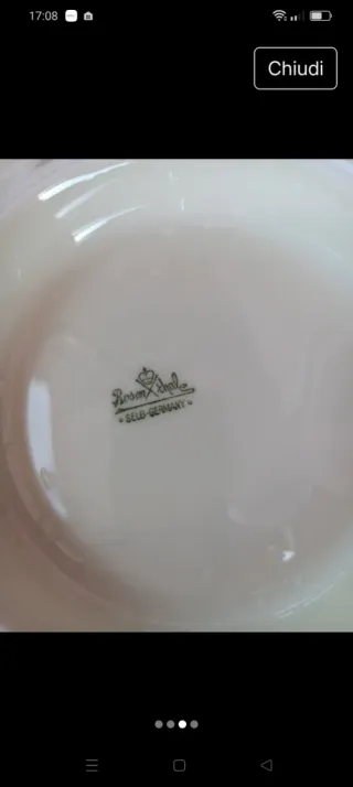 Rosenthal Coppia Piatti Porcellana Oro