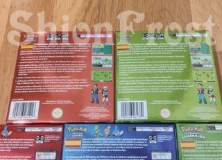 Cajas METALIZADAS Pokémon Game Boy Advance