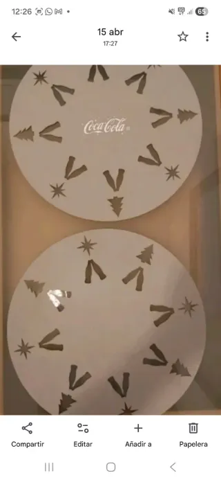 2 Bajoplatos fieltro Coca-Cola