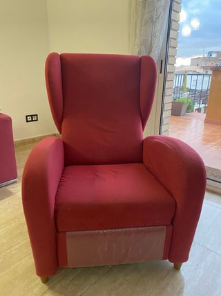 Sillón granate extensible