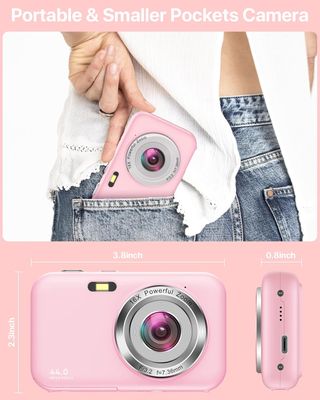 CAMARA DIGITAL COMPACTA ROSA