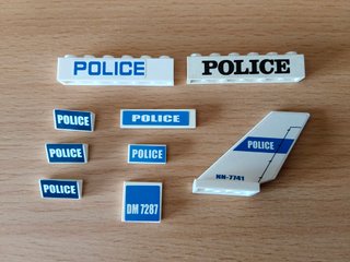 Lotto mattoncini vari LEGO polizia