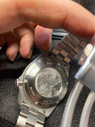 Reloj Seestern SUB600T Plata/Azul