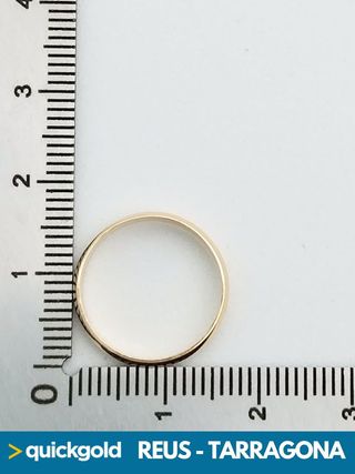 040-01-00437 ANILLO ORO DE 18K ALIANZA LISA