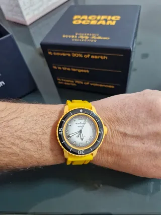 Orologio Swatch Blancpain SCUBA Giallo