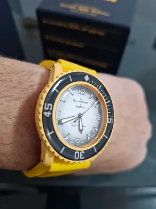 Orologio Swatch Blancpain SCUBA Giallo
