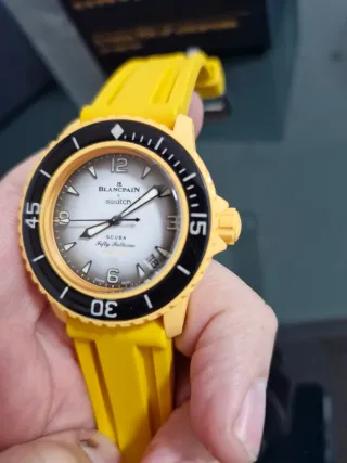 Orologio Swatch Blancpain SCUBA Giallo