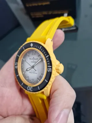 Orologio Swatch Blancpain SCUBA Giallo