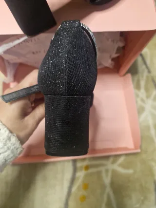 Zapatos de fiesta MY JEWELS negros tacón con caja