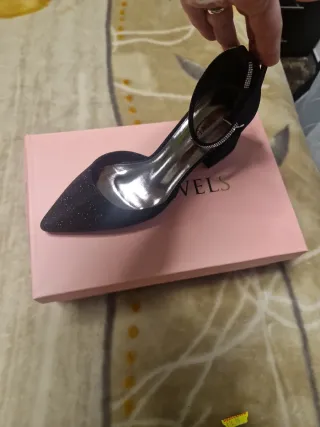 Zapatos de fiesta MY JEWELS negros tacón con caja