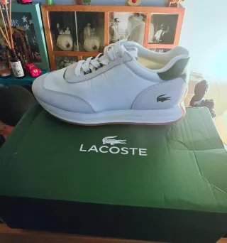 Zapatillas Lacoste Blancas y Verdes