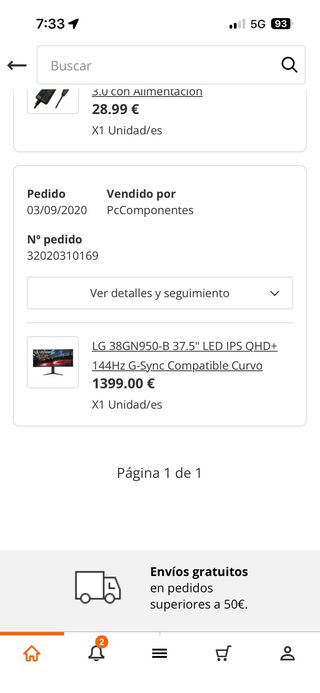 Monitor LG 38 Nano IPS QHD+ 144Hz G-Sync Ultrawide