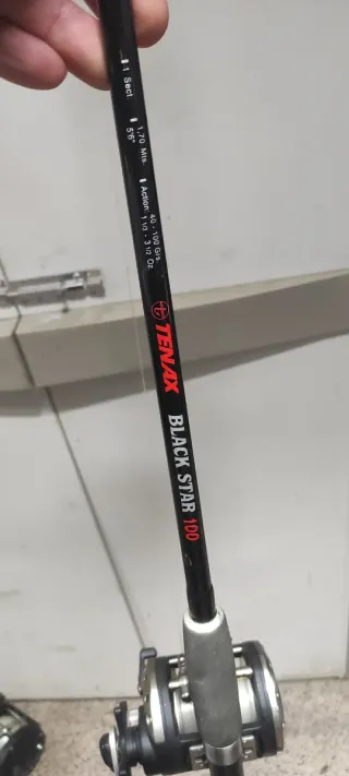 Caña y carrete de curricán