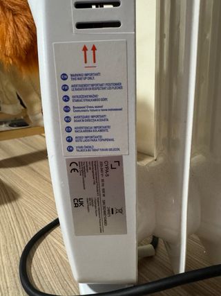 Radiador Aceite Mini 500W Blanco