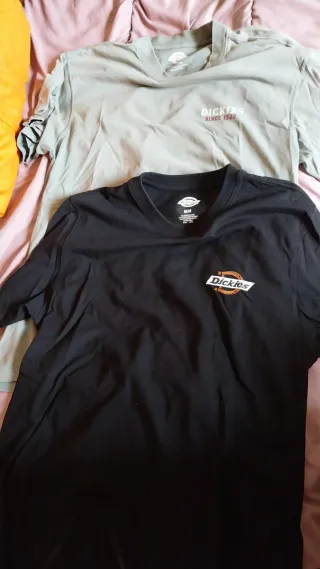 Camisetas Dickies Talla M (Negra y Gris)