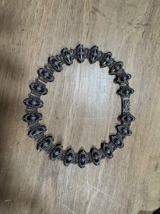 Plata Vieja, marquesitas y piedra maciza de onix.