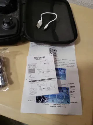 Dron Pro Plegable Negro con Mando