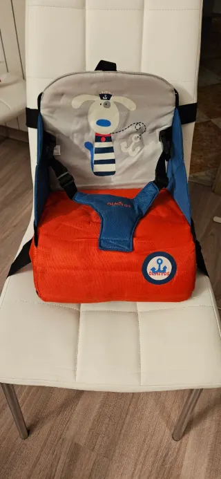 Mochila alzador de silla,Olmitos azul y rojo.