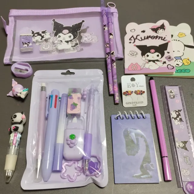 Pack Sanrio Kuromi papelería