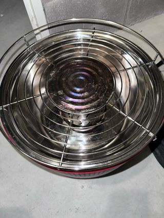 Barbacoa senza fumo con ventilatore