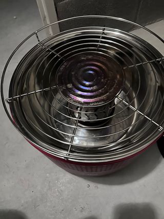 Barbacoa senza fumo con ventilatore