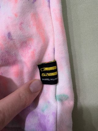 Felpa Adidas tie-dye rosa e viola