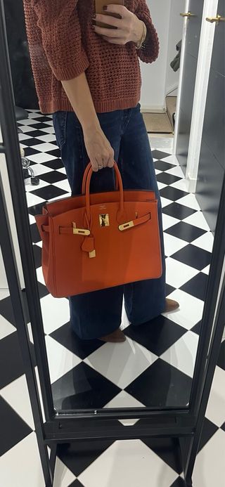 Borsa Birkin 35 Hermes Arancione