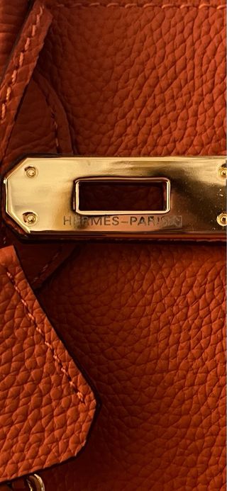 Borsa Birkin 35 Hermes Arancione