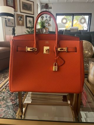 Borsa Birkin 35 Hermes Arancione