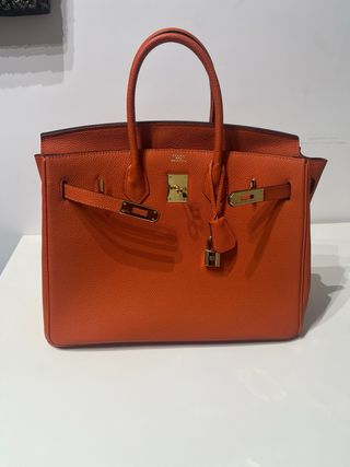 Borsa Birkin 35 Hermes Arancione
