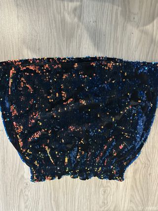 Falda corta lentejuelas