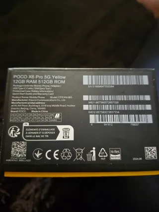 Poco X6 Pro 5G Amarillo