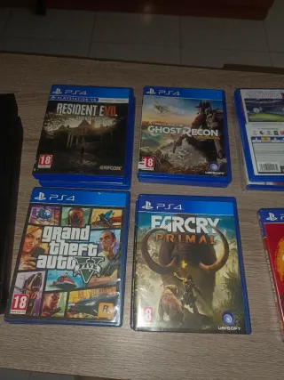 Consola Sony Playstation 4 Negra +10 juegos