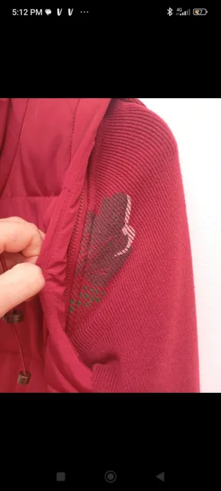 Chaqueta chaleco acolchado con pelo