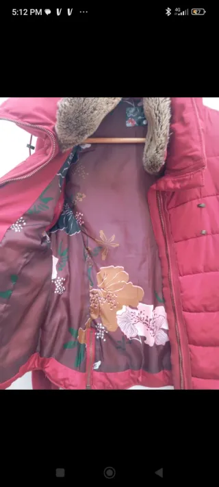 Chaqueta chaleco acolchado con pelo