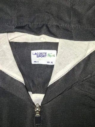 Conjunto Deportivo Lacoste Negro y Amarillo