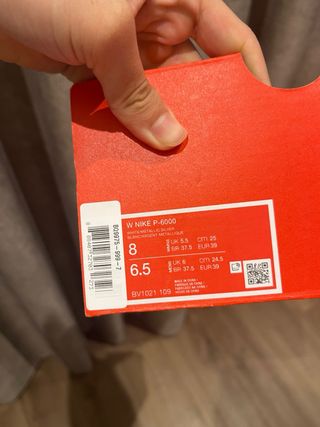 Nike P-6000 Blanco Marrón Plateado