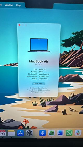 MacBook Air M2 2022, 13 Pollici