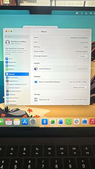 MacBook Air M2 2022, 13 Pollici